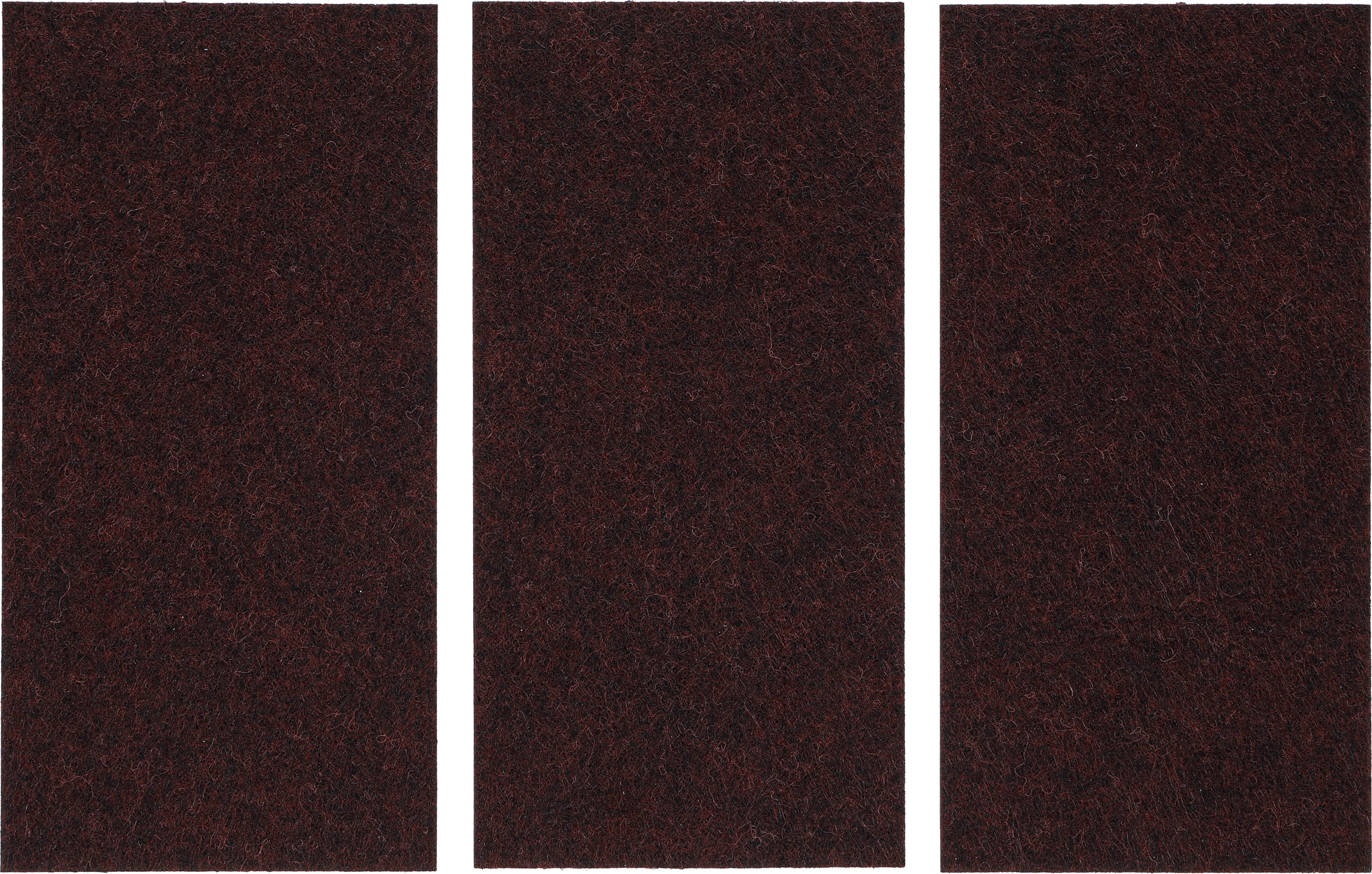 BGS Filzgleiter | Platten | braun | 100 x 200 mm | 3-tlg.