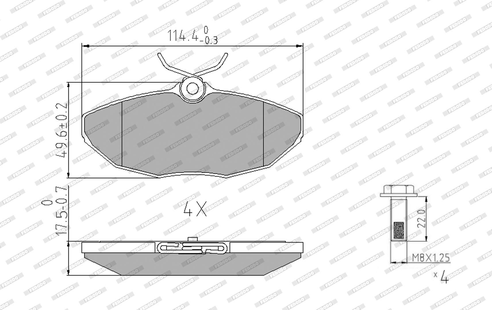 Bremsbelagsatz, Scheibenbremse