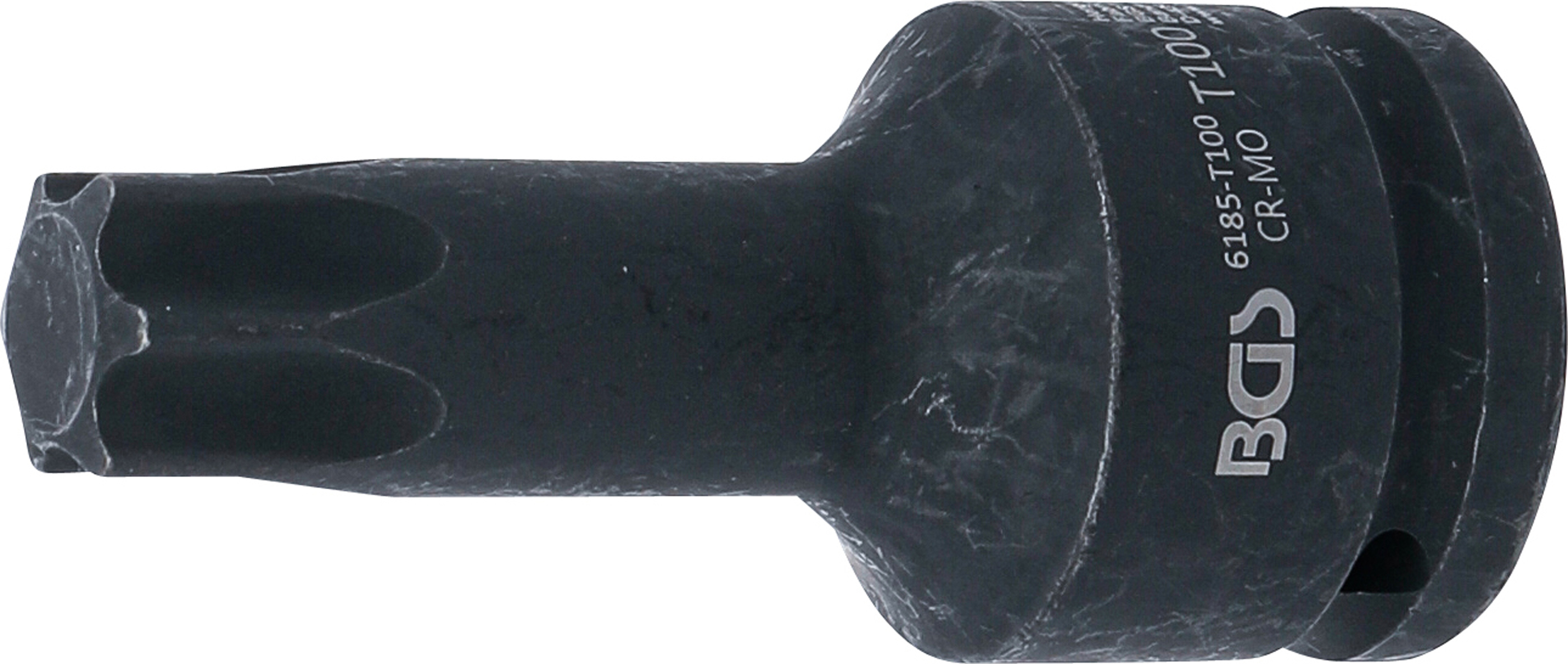 BGS Kraft-Bit-Einsatz | Länge 100 mm | Antrieb Innenvierkant 20 mm (3/4") | T-Profil (für Torx) T100