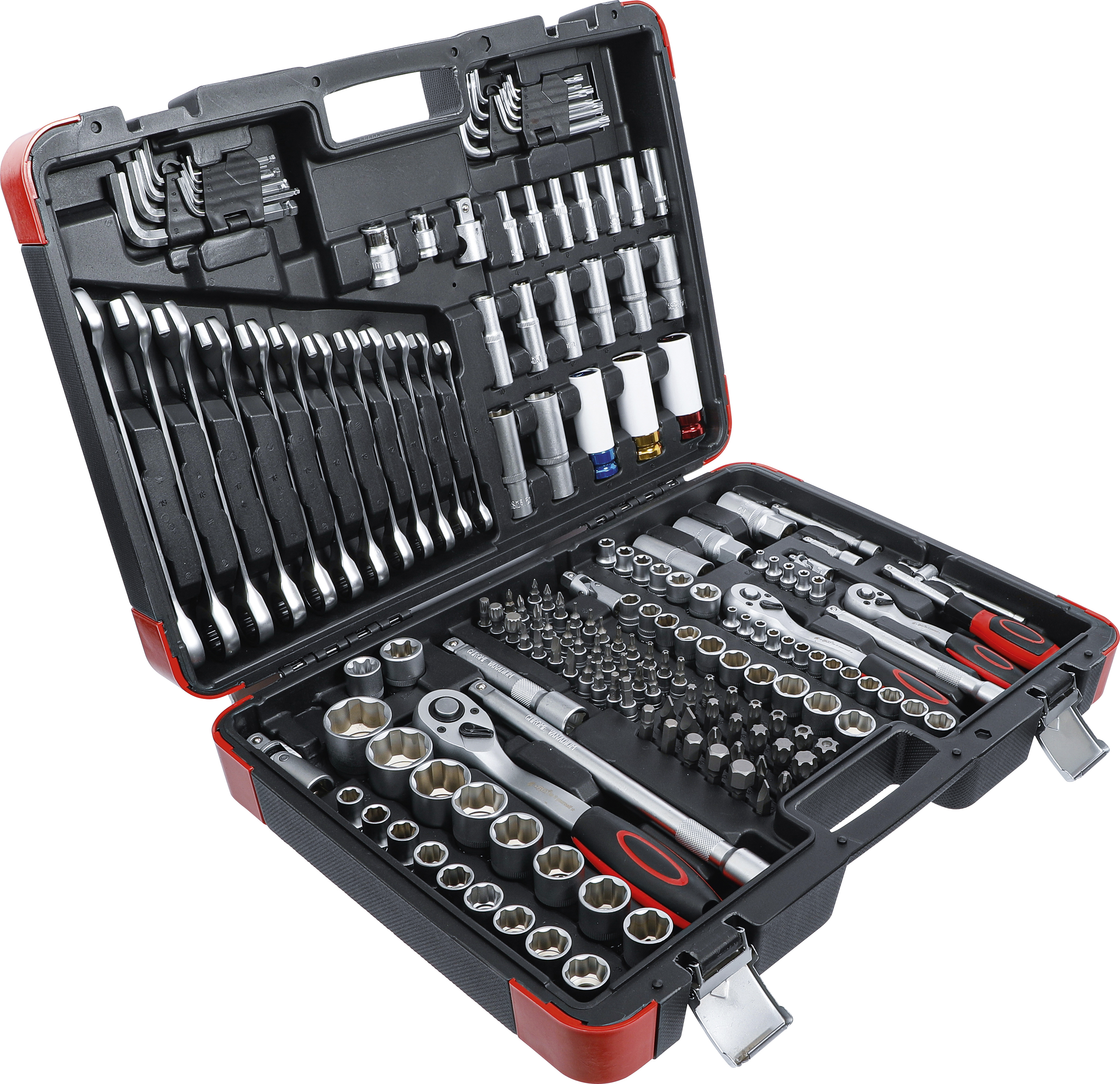 BGS Steckschlüssel-Satz | Antrieb 6,3 mm (1/4") / 10 mm (3/8") / 12,5 mm (1/2") | 176-tlg.