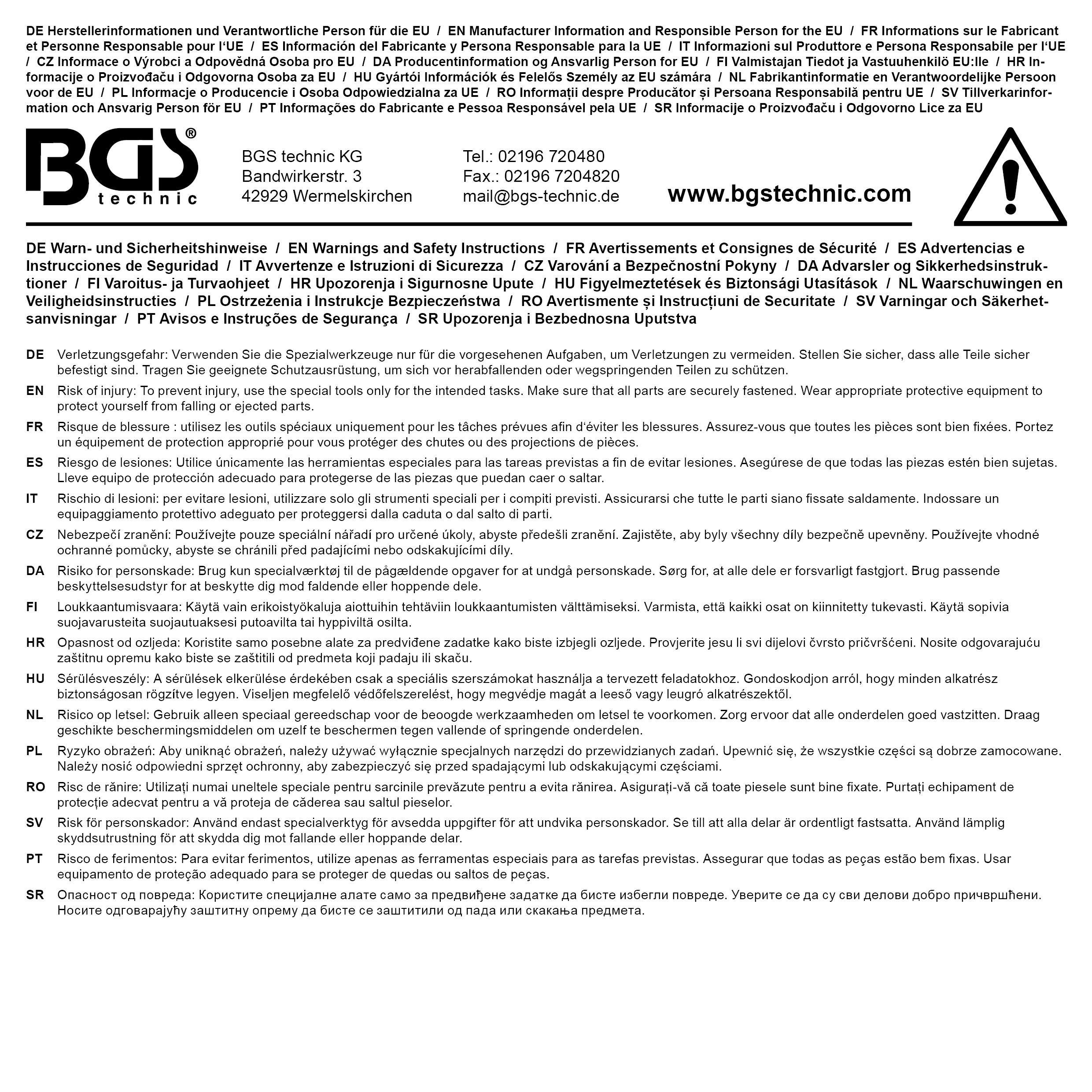 BGS Rollenlager-Achsmuttern-Schlüssel | für BPW 6,5 - 9 t | SW 65 mm
