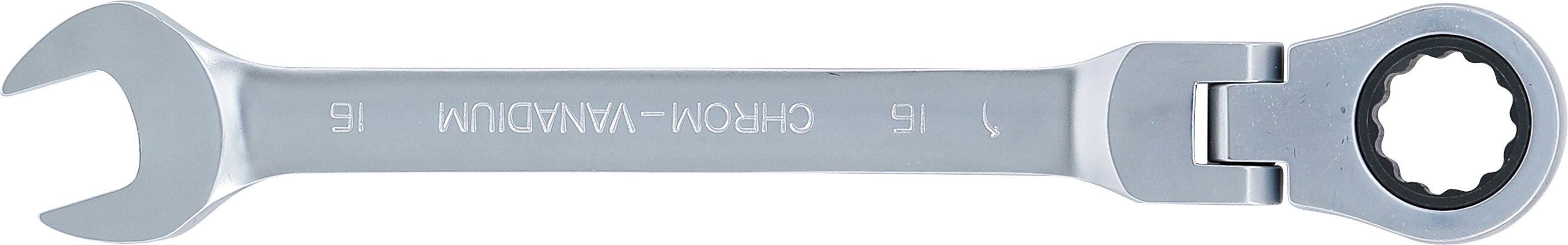 BGS Ratschenring-Maulschlüssel | abwinkelbar | SW 16 mm