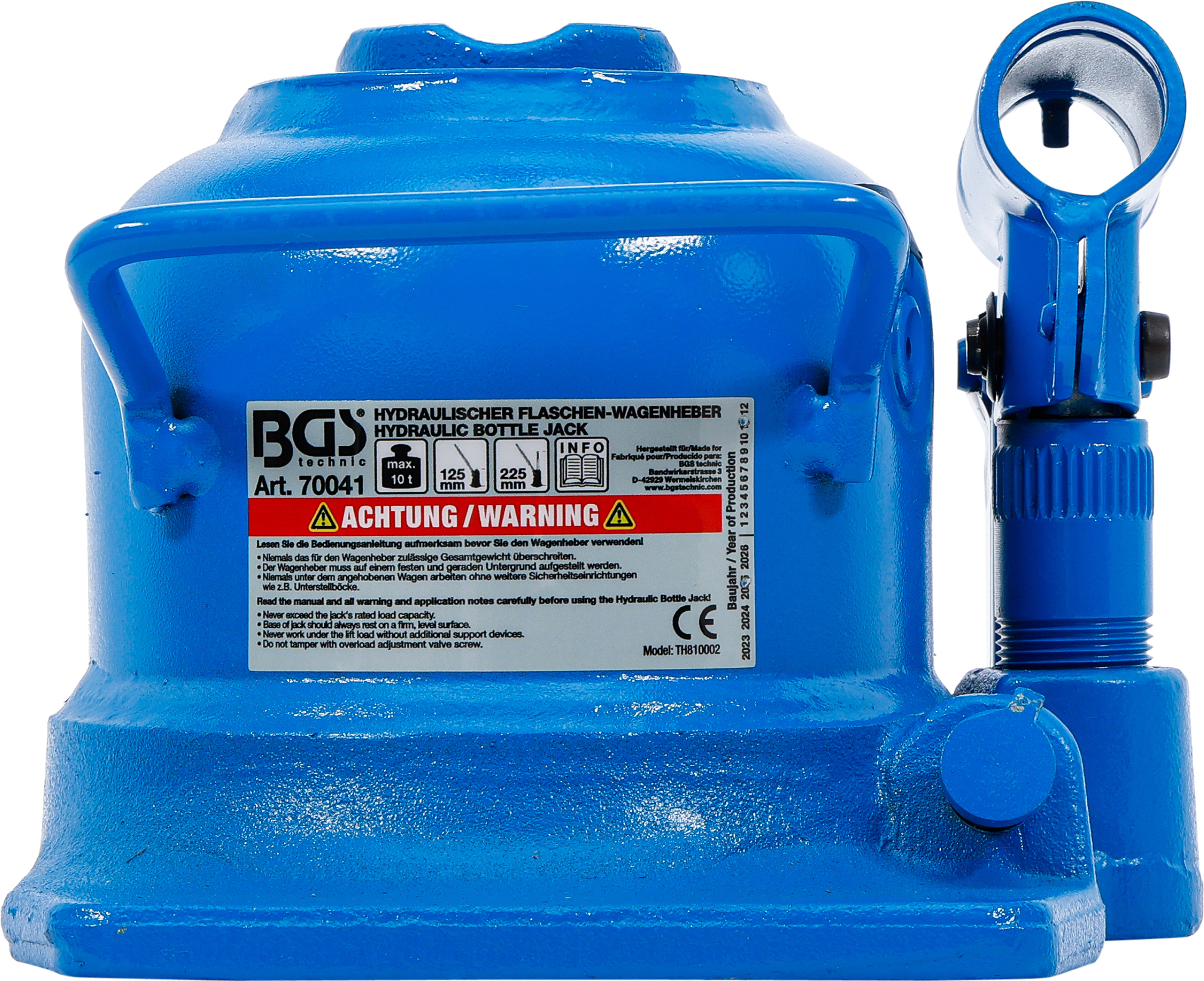 BGS Hydraulischer Flaschen-Wagenheber | extra flach | 10 t
