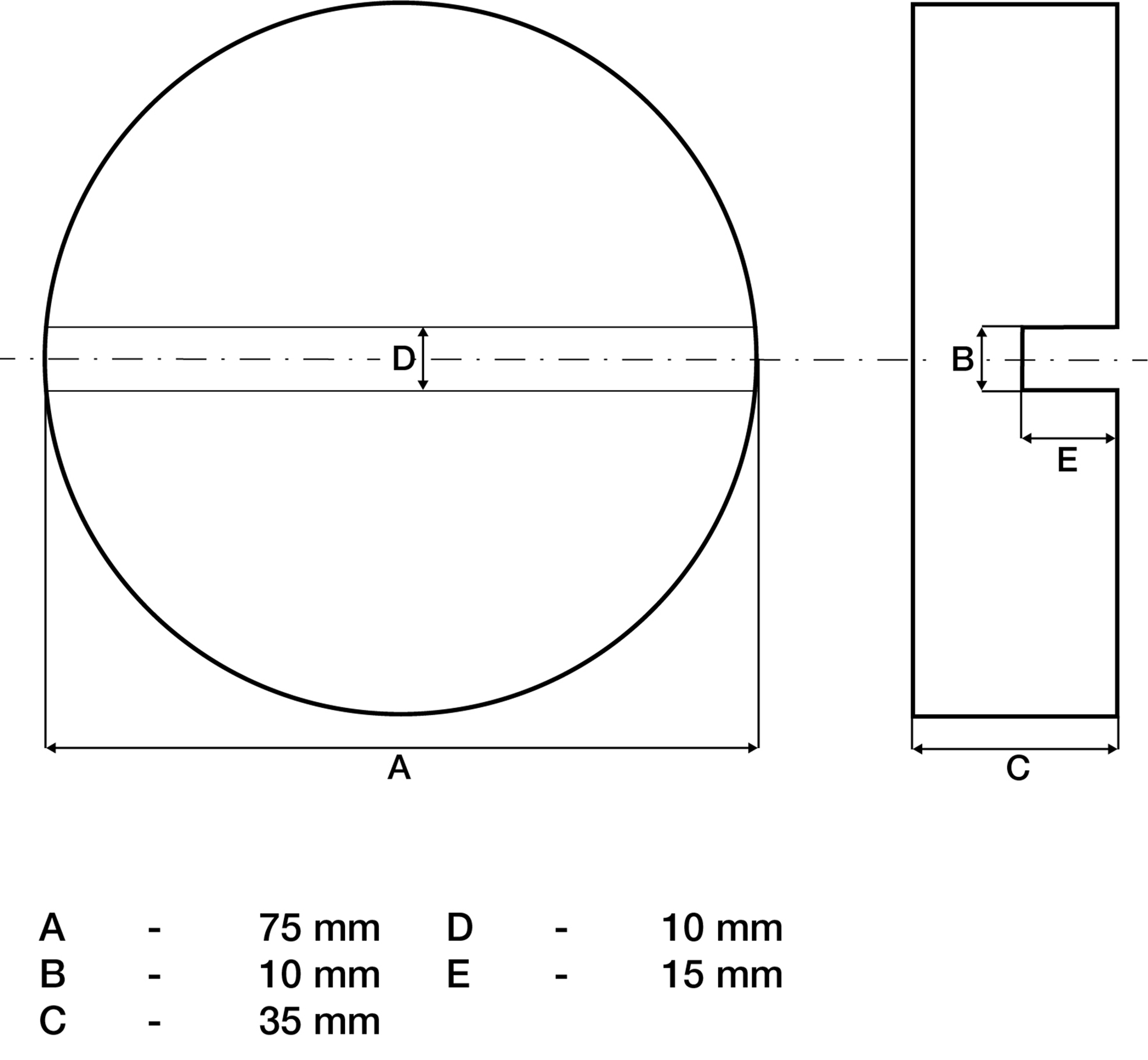 BGS Gummiauflage | für Wagenheber | 75 x 35 mm