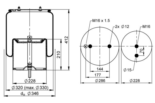 Federbalg, Luftfederung