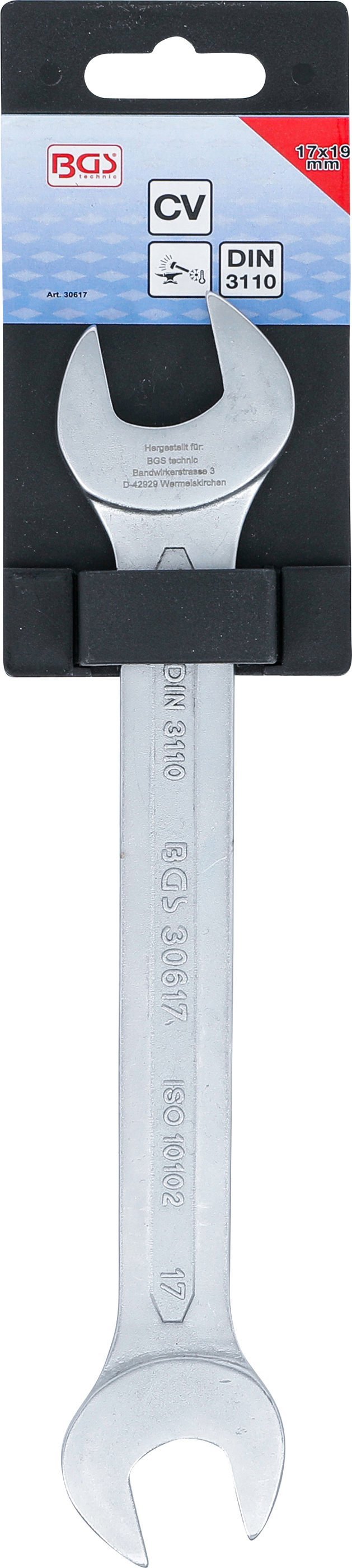 BGS Doppel-Maulschlüssel | SW 17 x 19 mm BGS Doppel-Maulschlüssel | SW 17 x 19 mm