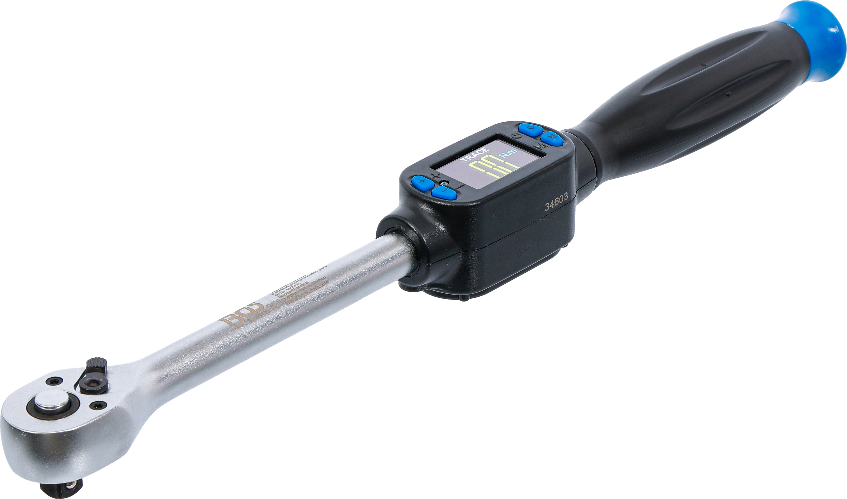 BGS Digitaler Drehmomentschlüssel | Abtrieb Außenvierkant 10 mm (3/8") | 27 - 135 Nm