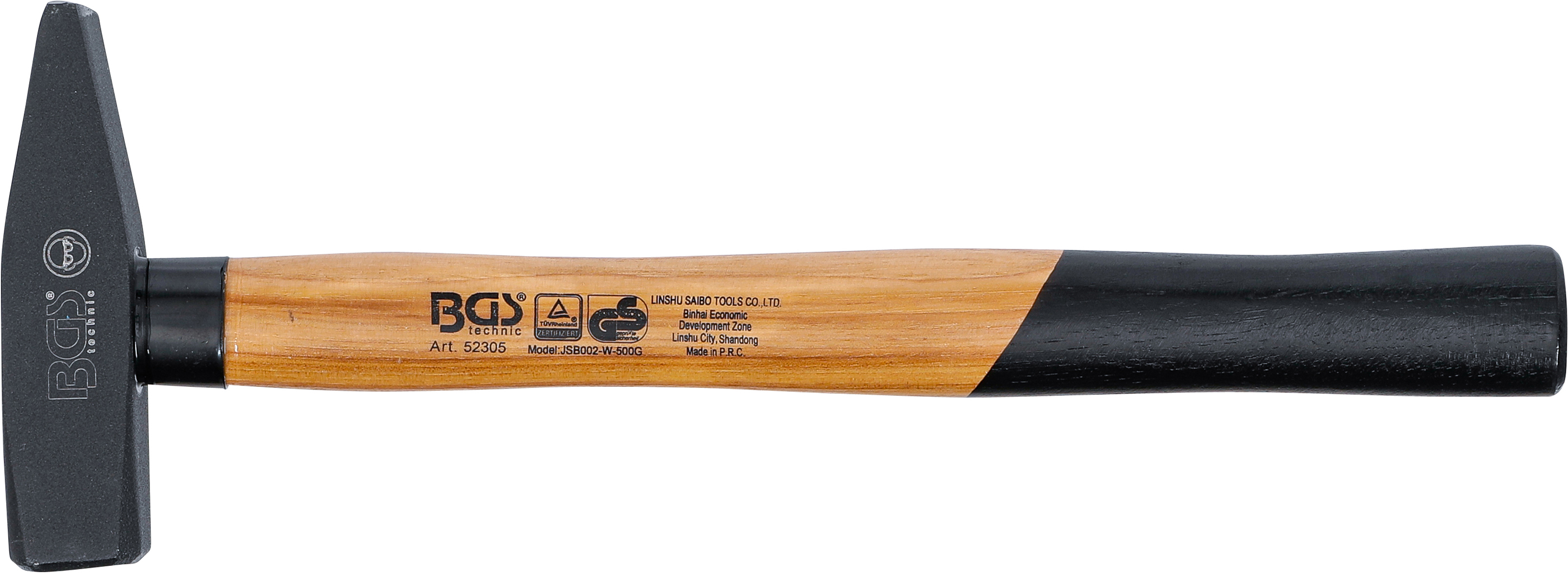 BGS Schlosserhammer | Hickory-Stiel | DIN 1041 | 500 g