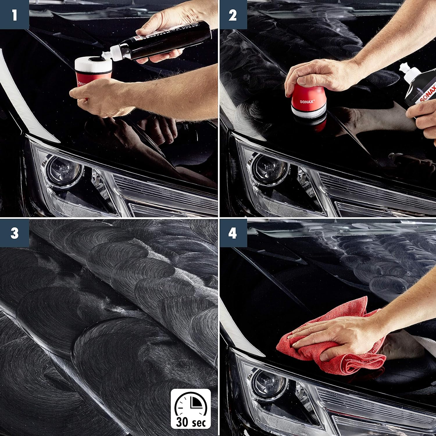 Sonax Polish & Wax Color NanoPro Schwarz 500 ml