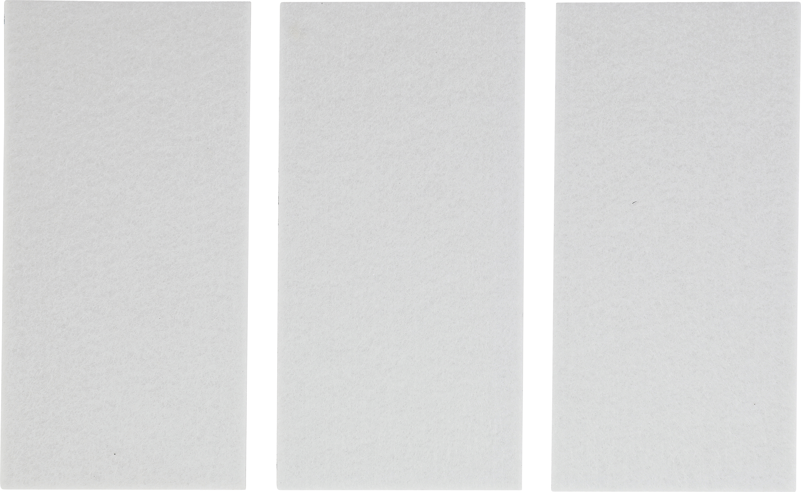 BGS Filzgleiter | Platten | weiß | 100 x 200 mm | 3-tlg.