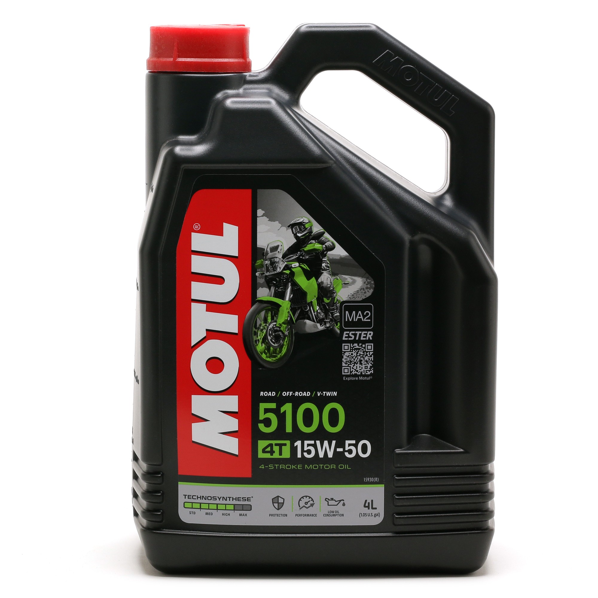 15W-50 Motul 5100 Motorrad Motoröl 4 Liter