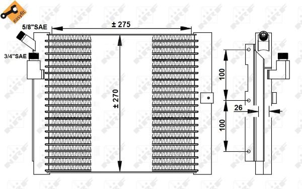 Kondensator, Klimaanlage