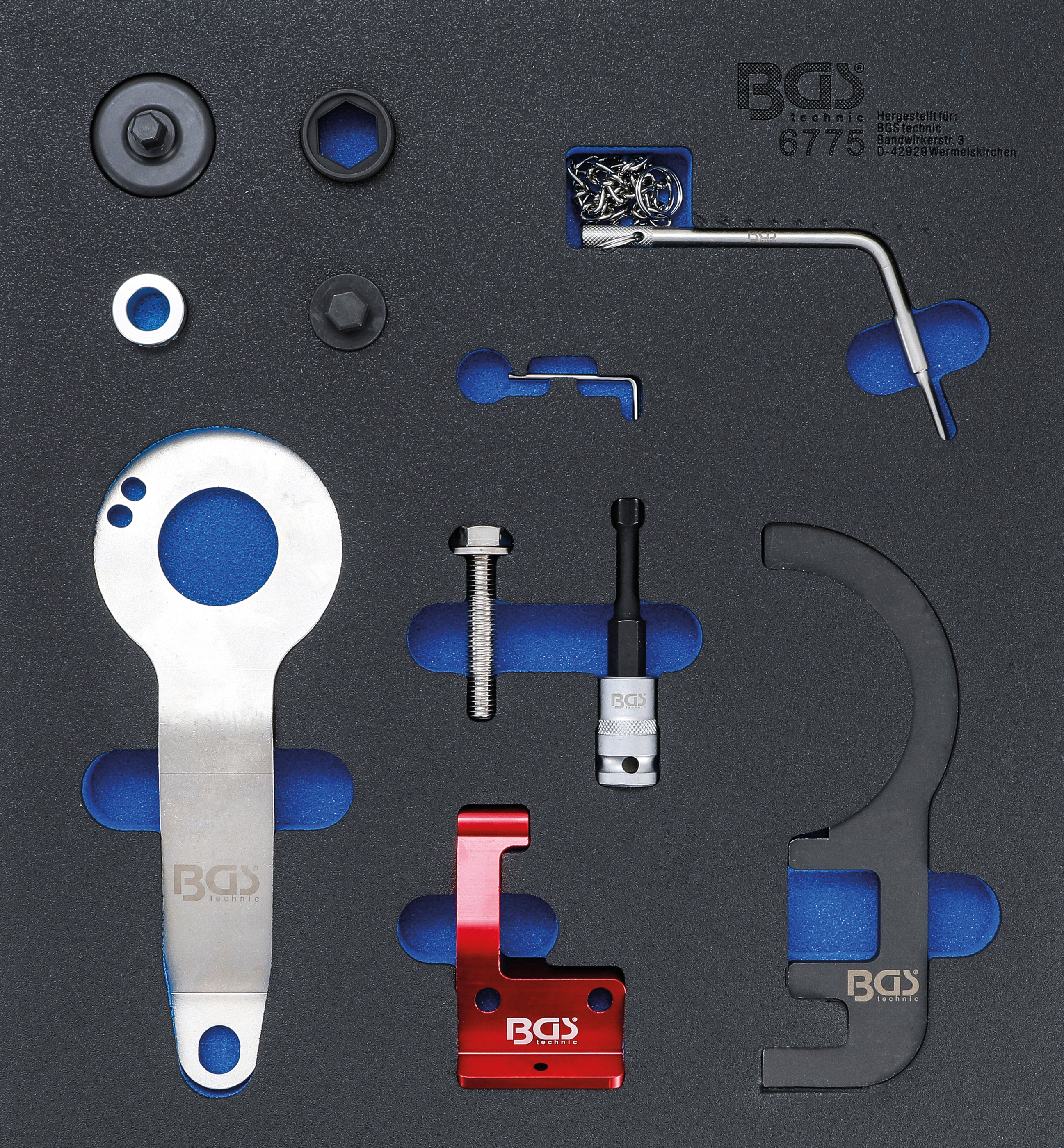 BGS Werkstattwageneinlage 2/3: Motor-Einstell-Werkzeug-Satz | für BMW und MINI, 1.5 & 2.0L Diesel