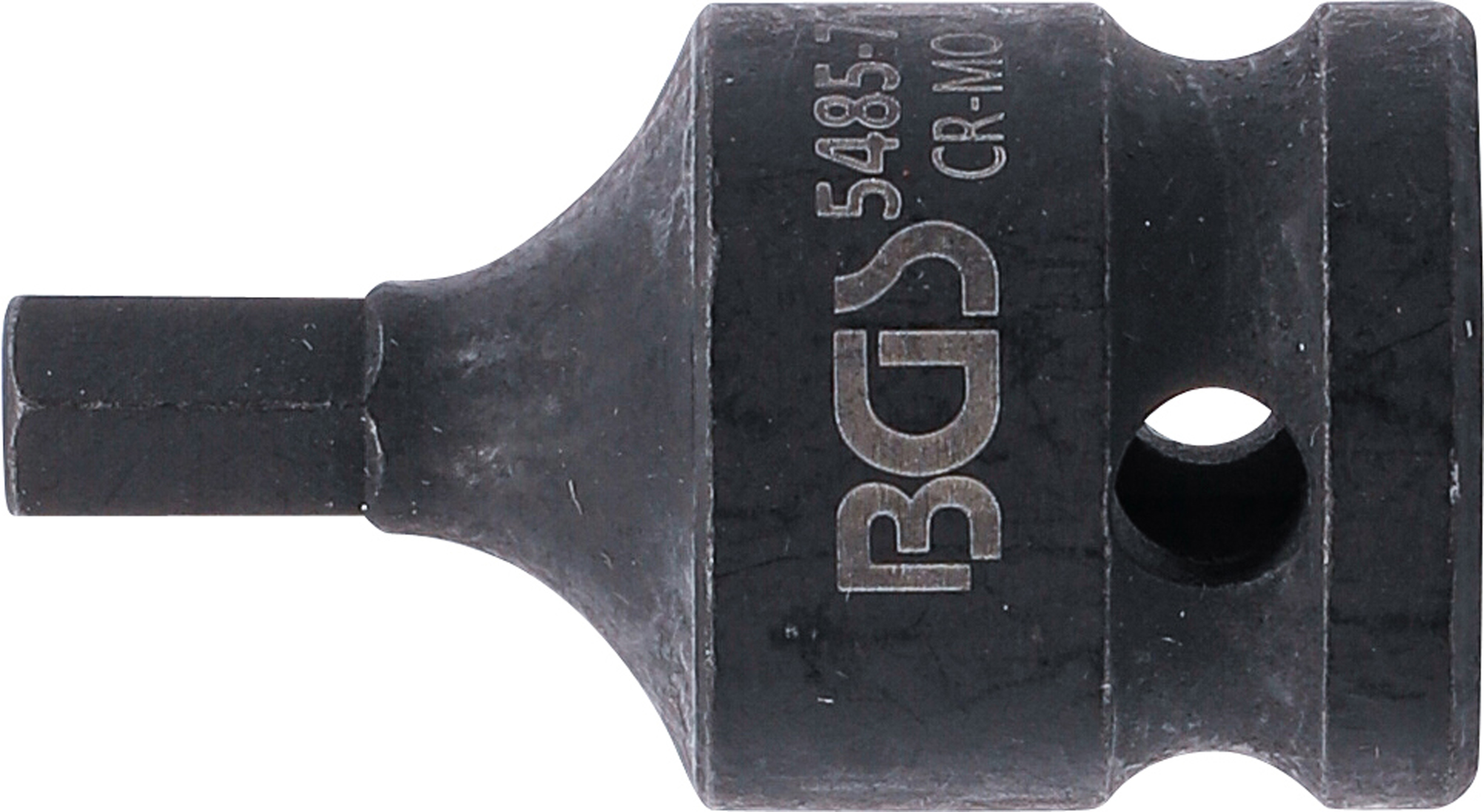 BGS Kraft-Bit-Einsatz | Länge 42 mm | Antrieb Innenvierkant 12,5 mm (1/2") | Innensechskant 7 mm