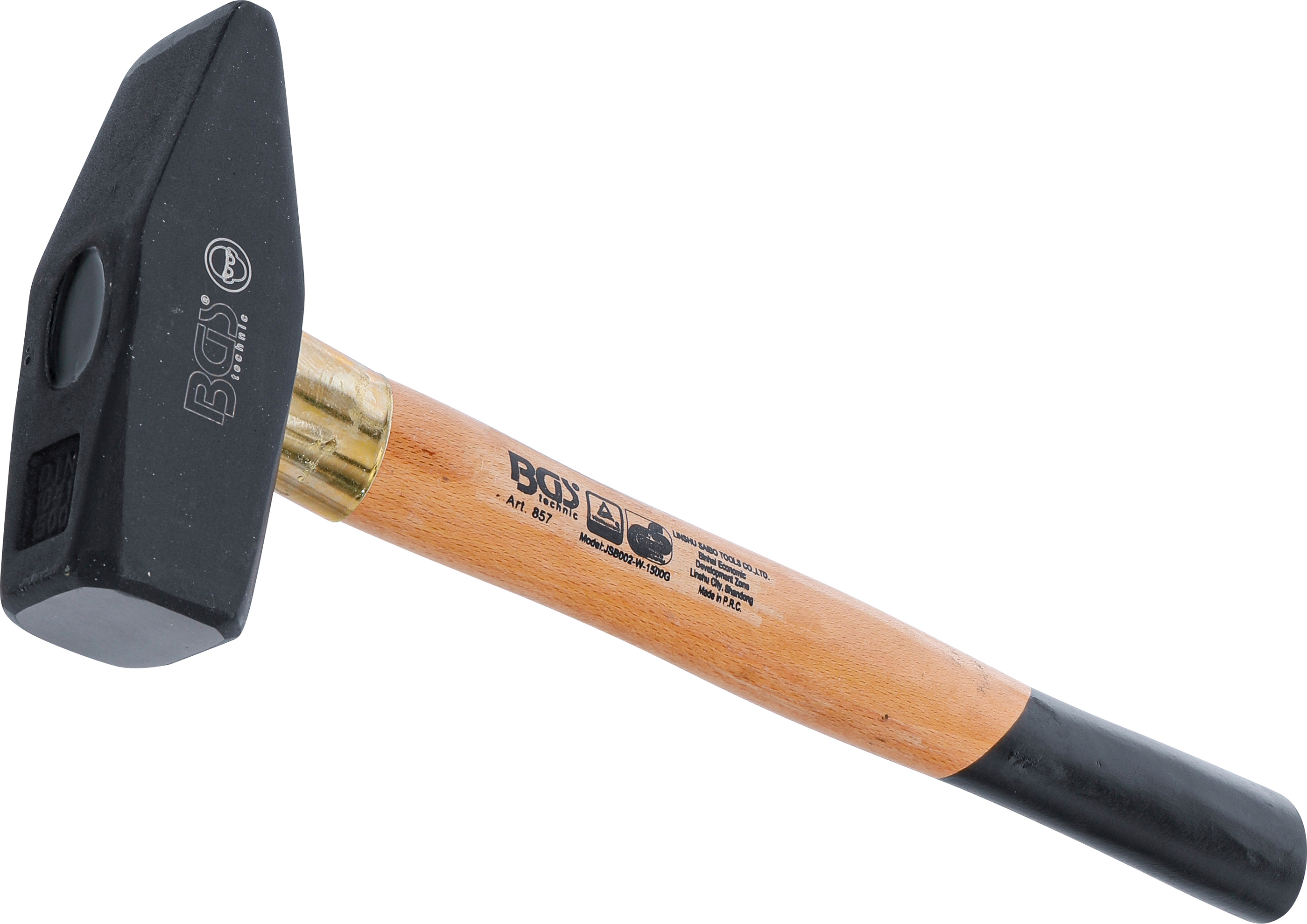 BGS Schlosserhammer | Holz-Stiel | DIN 1041 | 1500 g