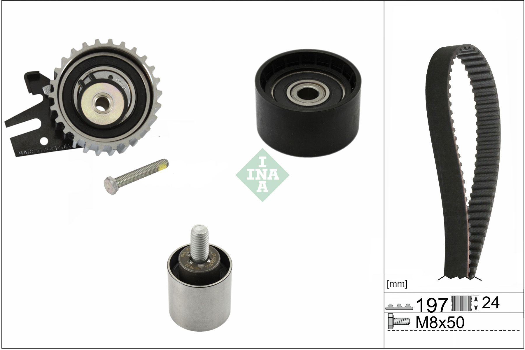 Zahnriemensatz 530 0967 10 “Schaeffler INA 24 mm”