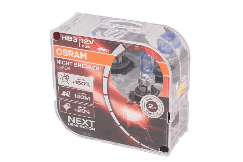 Osram HB3 Night Breaker Laser 12V 60W Autolampe 2er Set