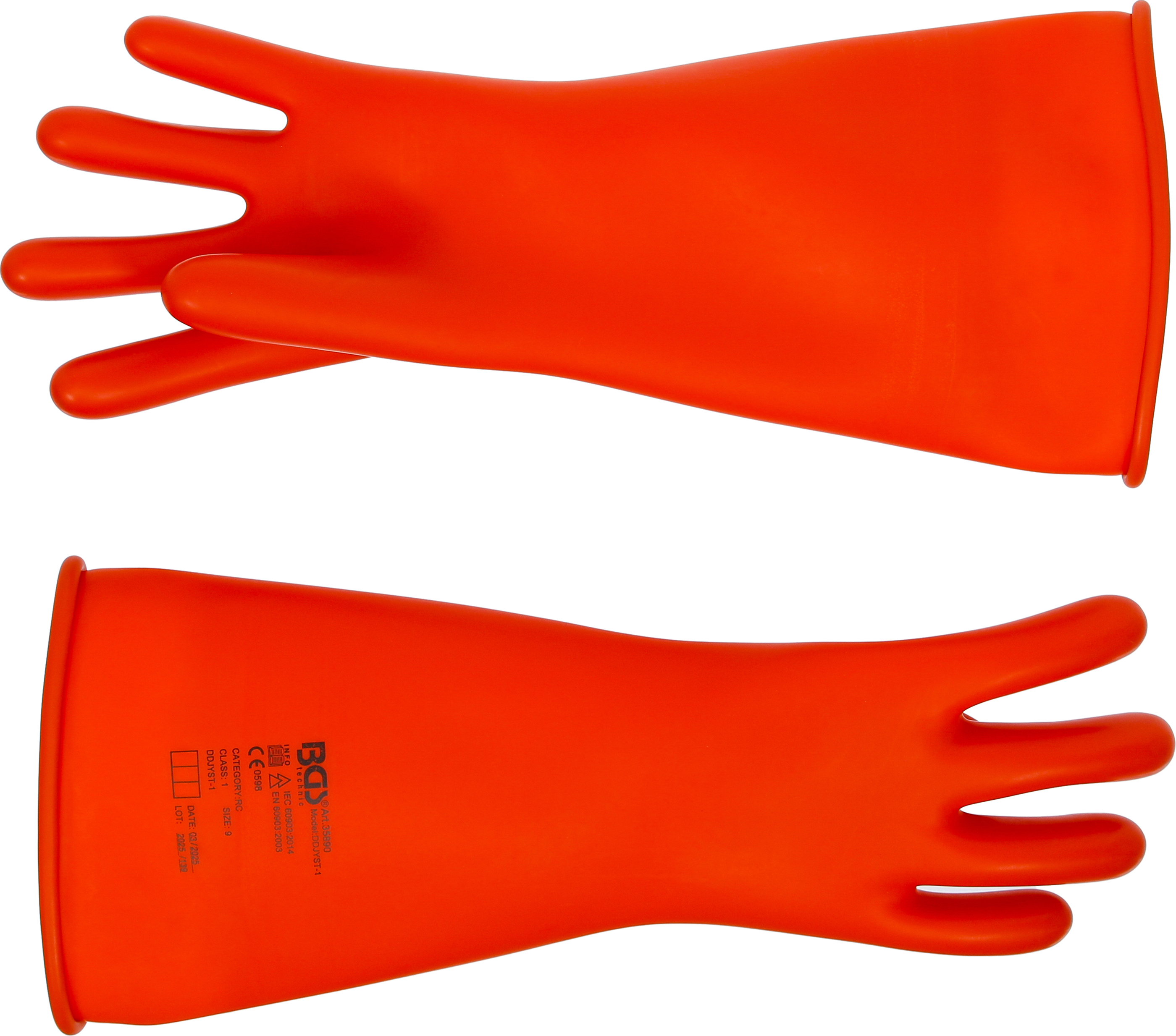 BGS Elektriker-Schutzhandschuhe | mit Naturlatex Schutzisolierung | Größe 9 (L)