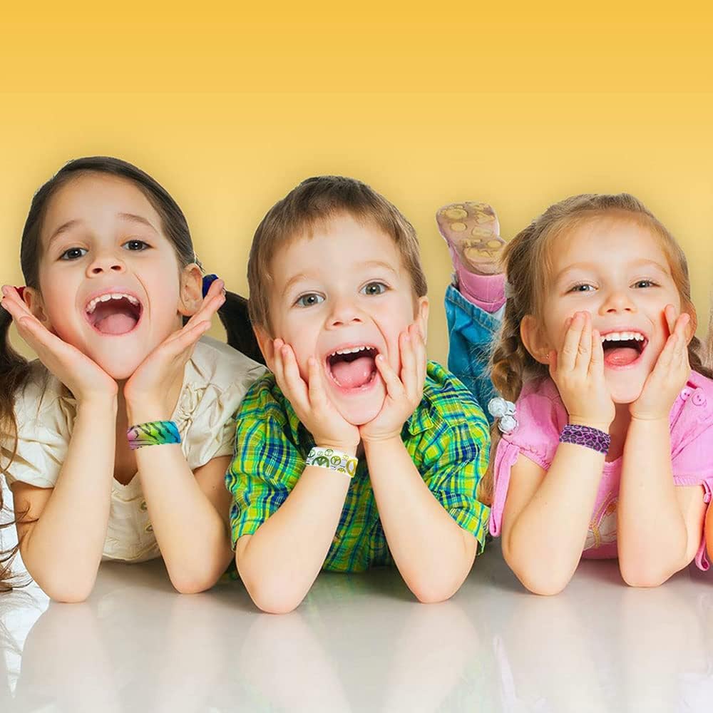 YngFfb Bunte Schnapparmbänder,12 Stück Snap Armbänder Schnapparmbänder Mitgebsel für Kinder Mädchen Jungen Partytüten Partytütenfüller Party