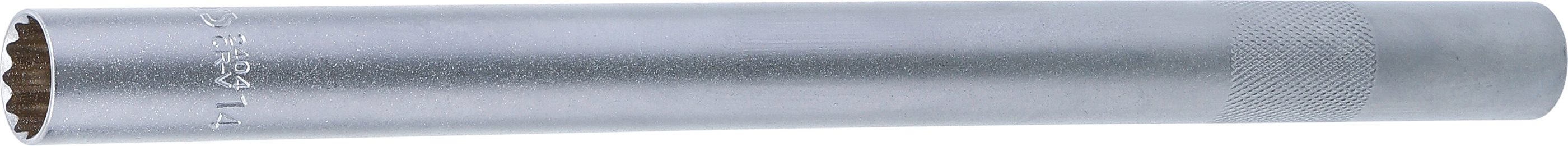 BGS Zündkerzen-Einsatz Zwölfkant, extra lang | Antrieb Innenvierkant 10 mm (3/8") | SW 14 mm