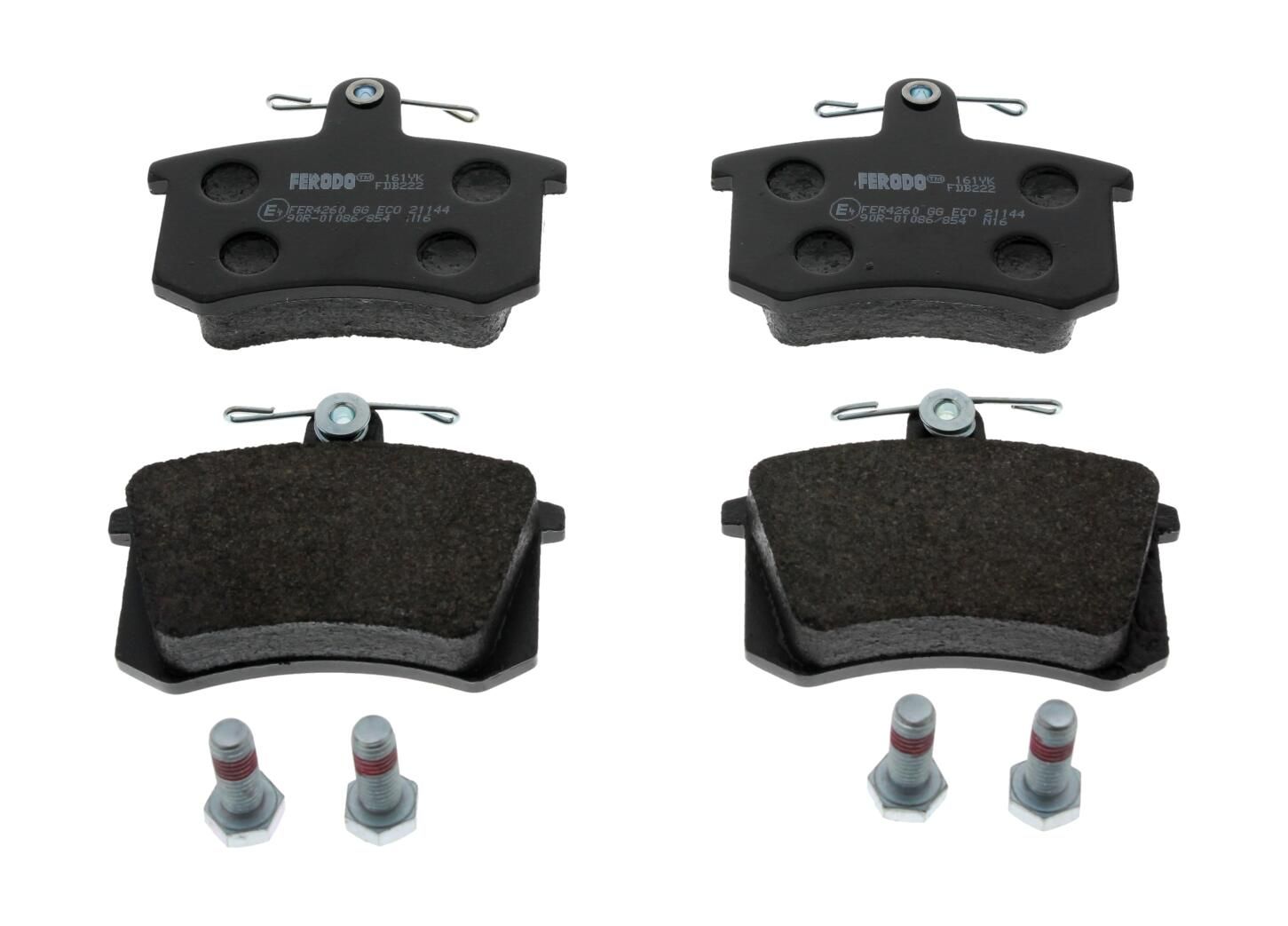 Bremsbelagsatz, Scheibenbremse