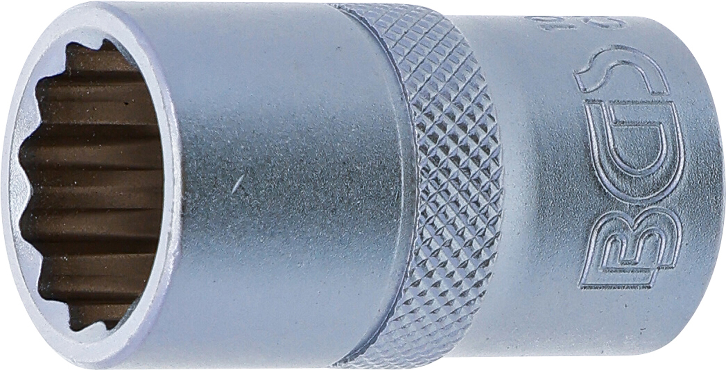 BGS Steckschlüssel-Einsatz Zwölfkant | Antrieb Innenvierkant 12,5 mm (1/2") | SW 15 mm