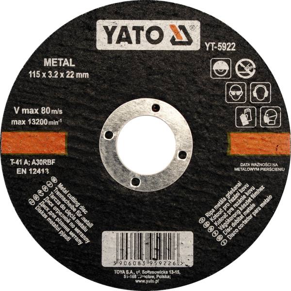 Yato YT-5923 Trennscheibe Metall 125x1,2x22 mm