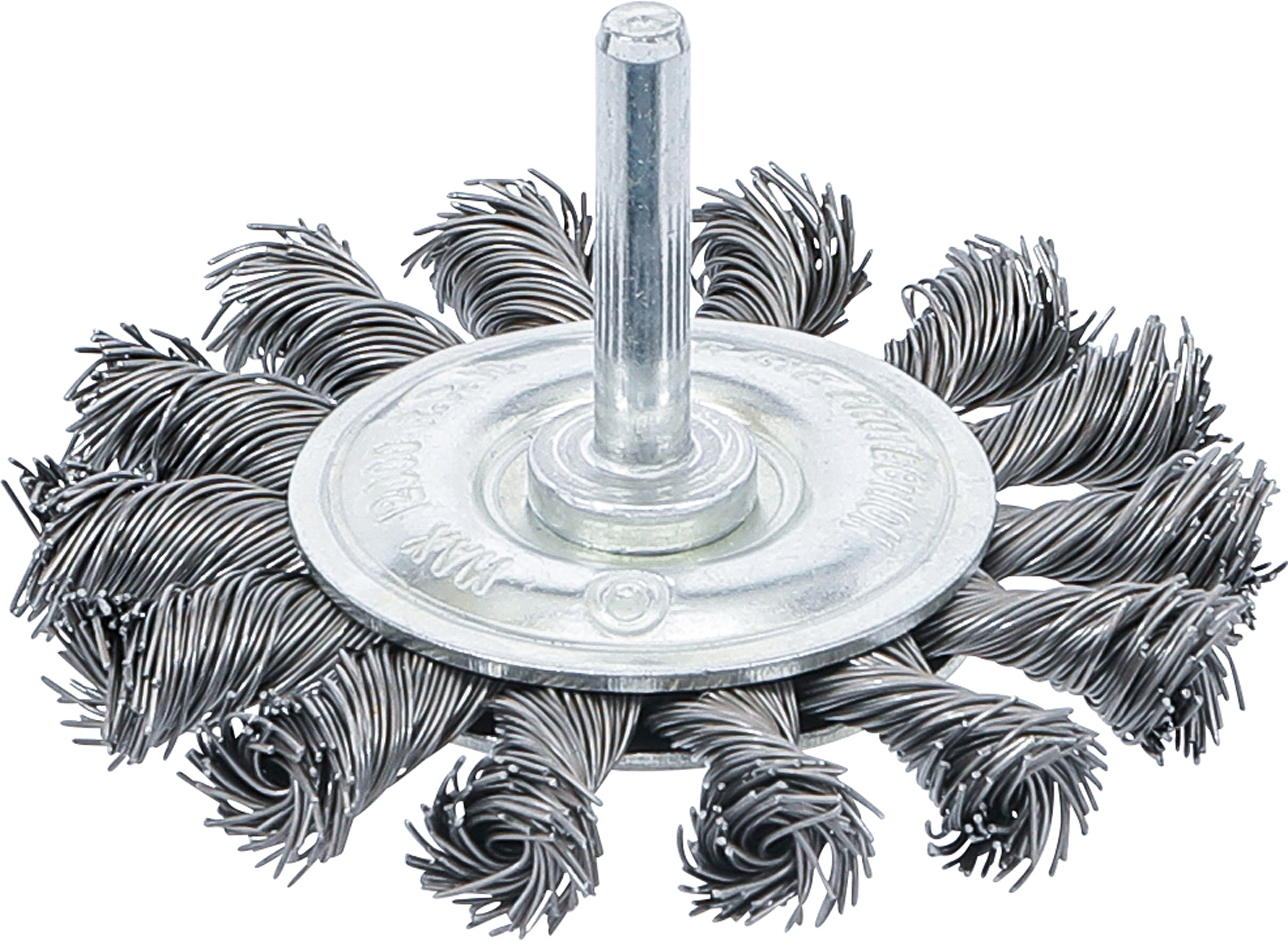 BGS Scheibenbürste | Antriebswelle 6 mm | gezopft | Ø 75 mm