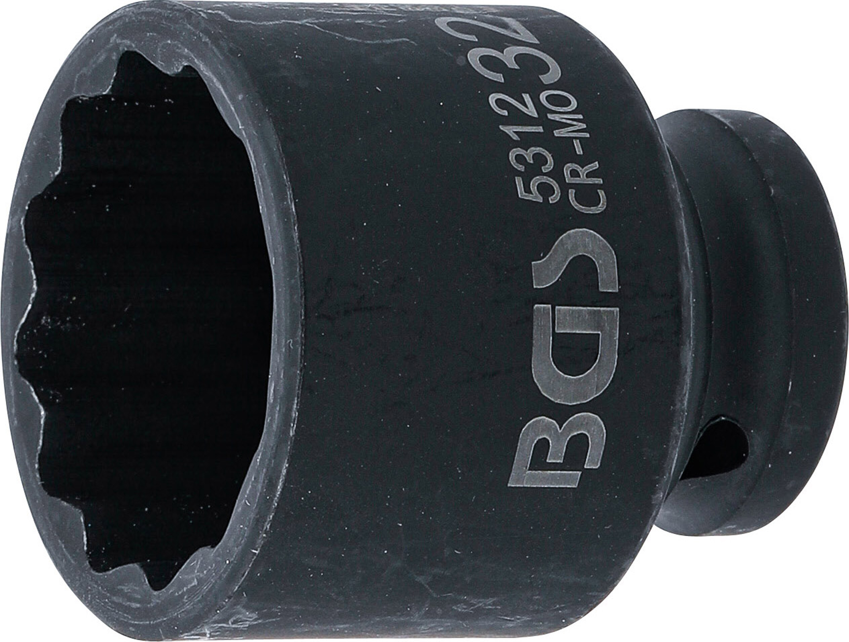BGS Kraft-Steckschlüssel-Einsatz Zwölfkant | Antrieb Innenvierkant 12,5 mm (1/2") | SW 32 mm