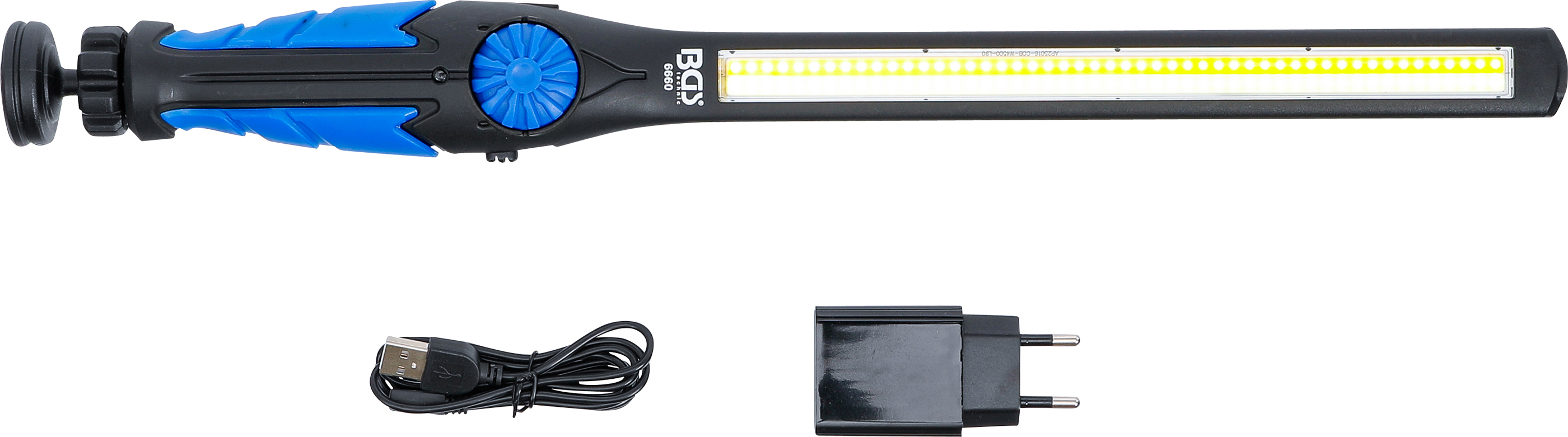 BGS COB-LED-Arbeits-Handleuchte | LED Kaltweiß & Gelb | ultra flach