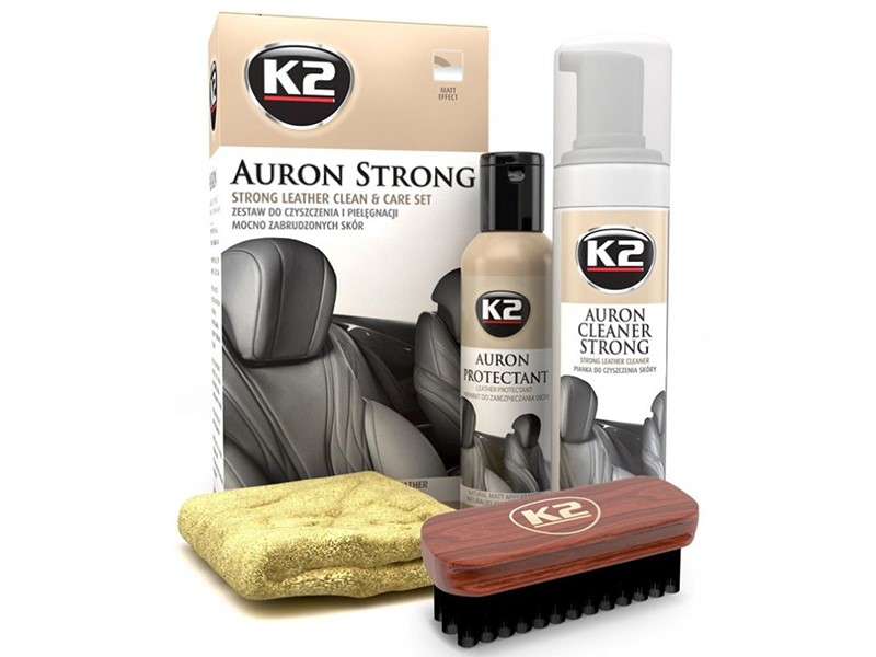 K2 Auron Strong starkes Lederreinigung und Lederpflege SET