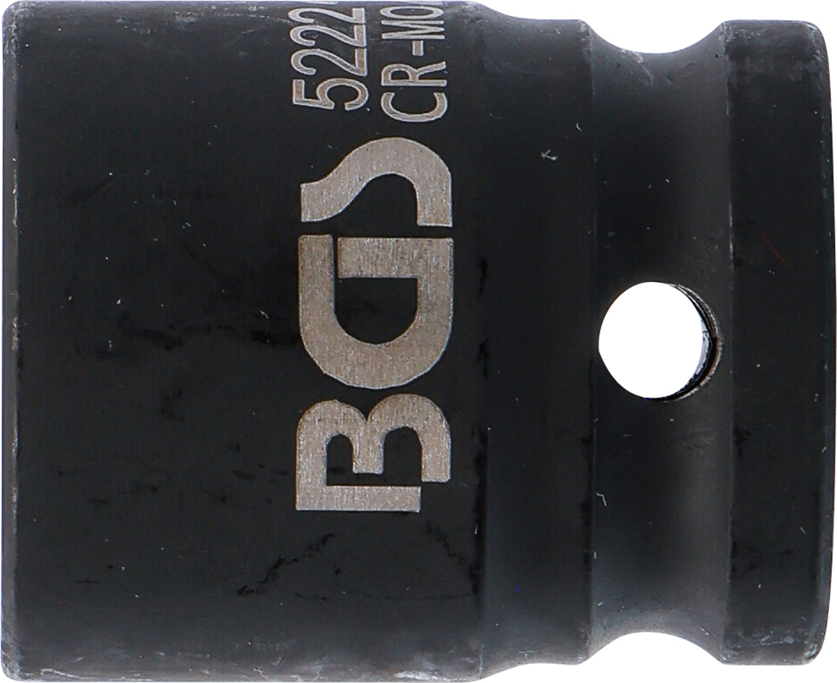 BGS Kraft-Steckschlüssel-Einsatz Sechskant | Antrieb Innenvierkant 12,5 mm (1/2") | SW 22 mm
