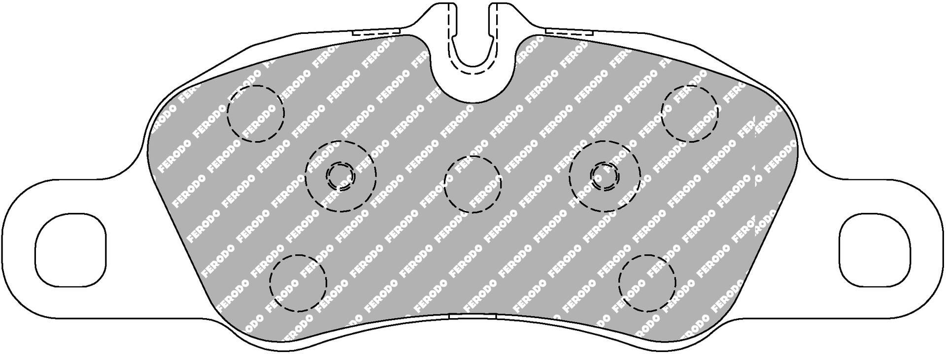 Bremsbelagsatz, Scheibenbremse “FERODO RACING 199,7 mm, 74,6 mm, 18,5 mm”