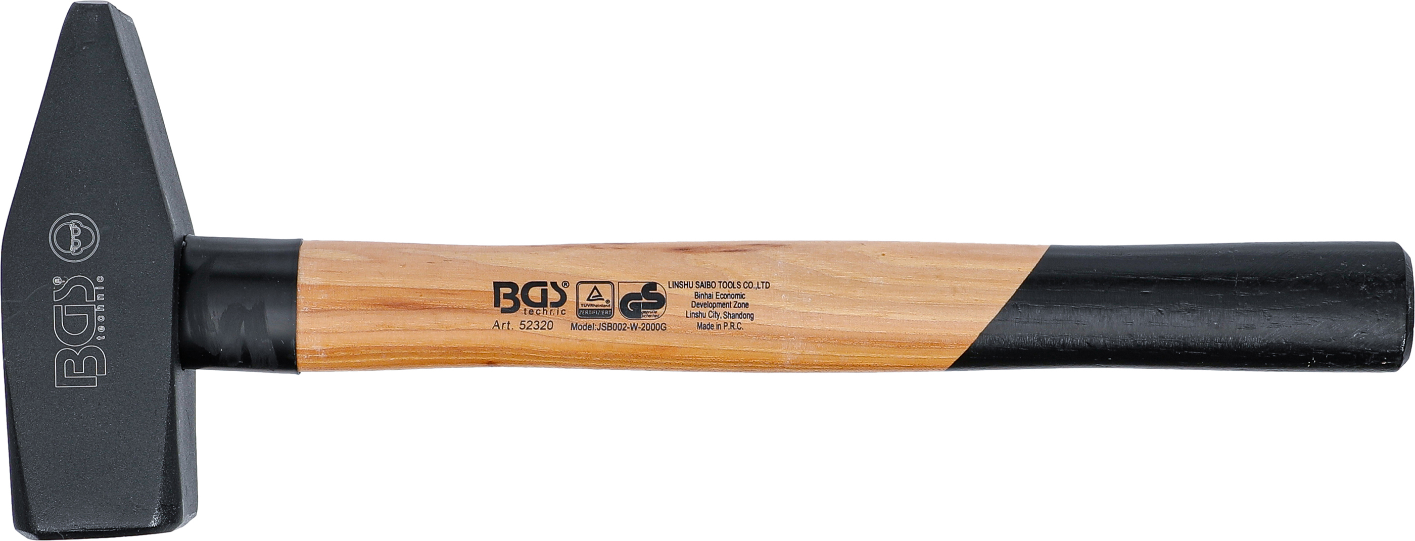BGS Schlosserhammer | Hickory-Stiel | DIN 1041 | 2000 g