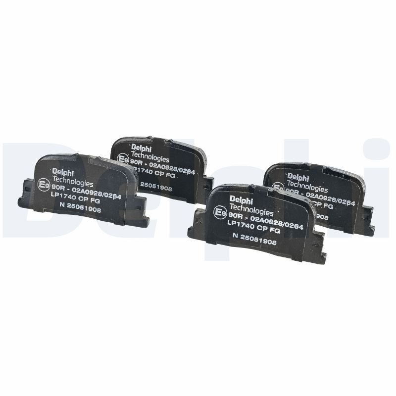 Bremsbelagsatz hinten , passt zu: BYD F3, F3R, G3, G3R; GEELY VISION; TOYOTA CALDINA, CAMRY, OPA, PRIUS 1.0H-3.0 08.96-