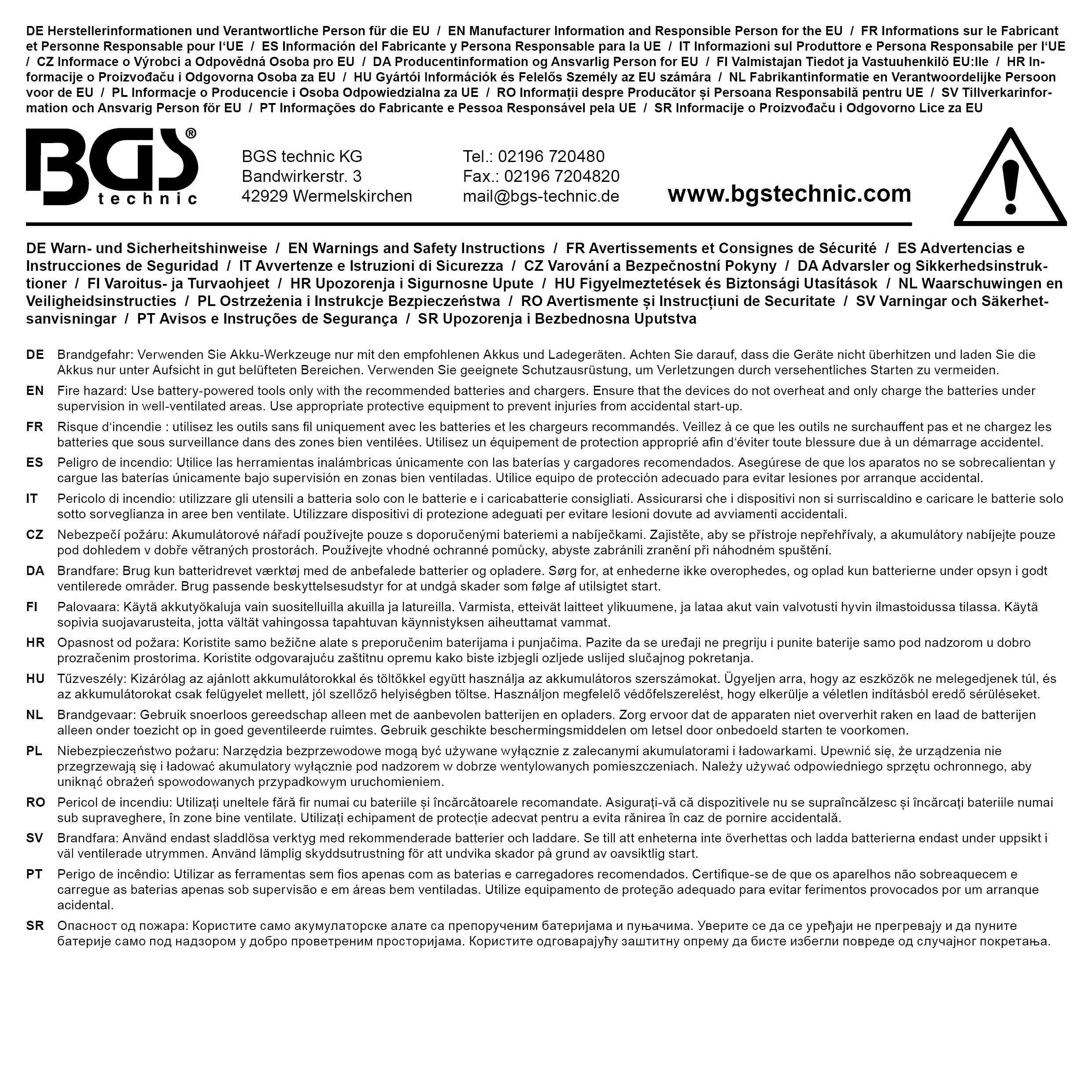 BGS Akku-Schlagschrauber-Satz | bürstenlos | 550 Nm | 18 V | mit Akku und Schnell-Ladegerät