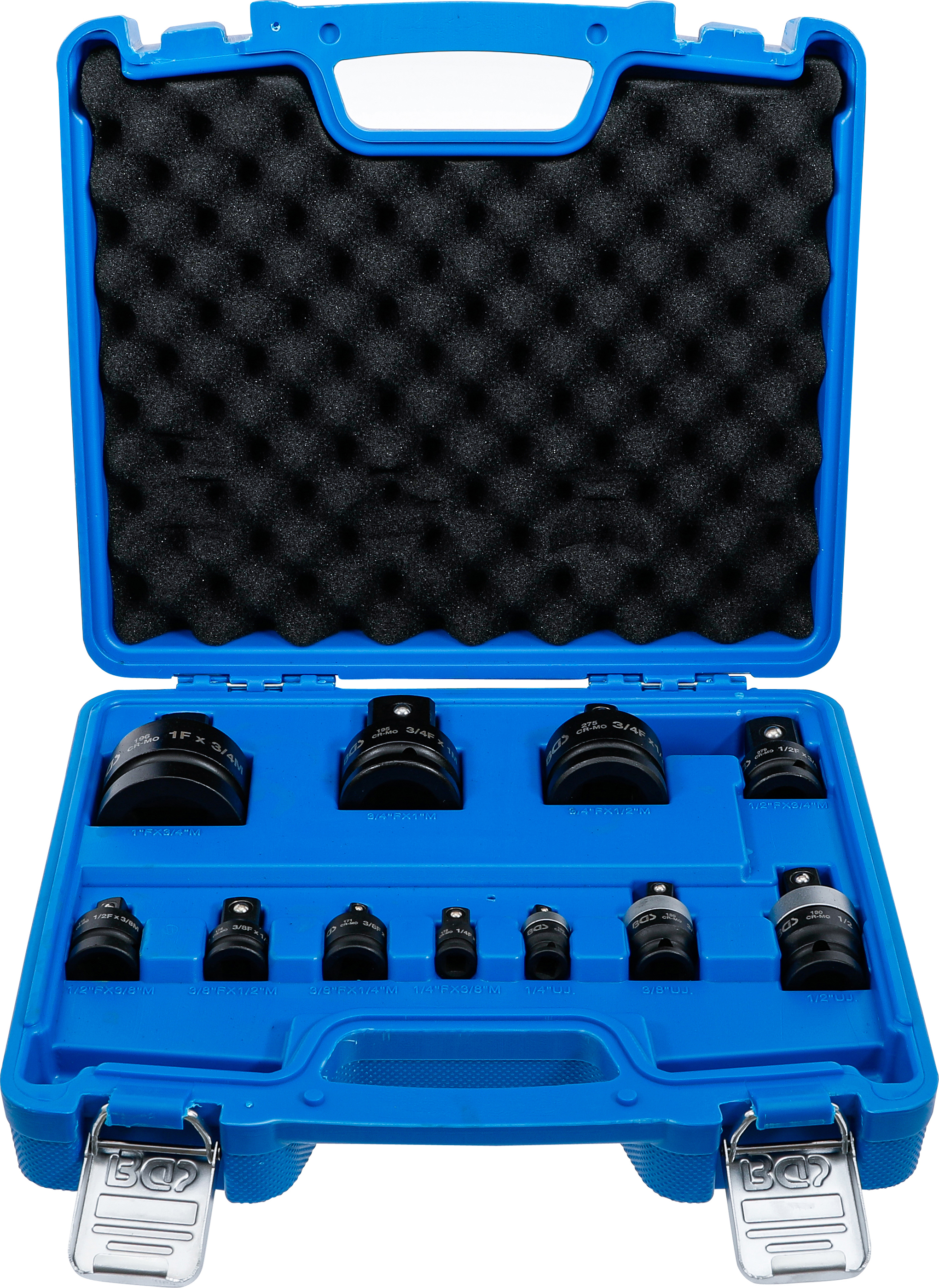 BGS Kraft-Adapter- und Kugelgelenk-Satz | 6,3 mm (1/4") - 25 mm (1") | 11-tlg.