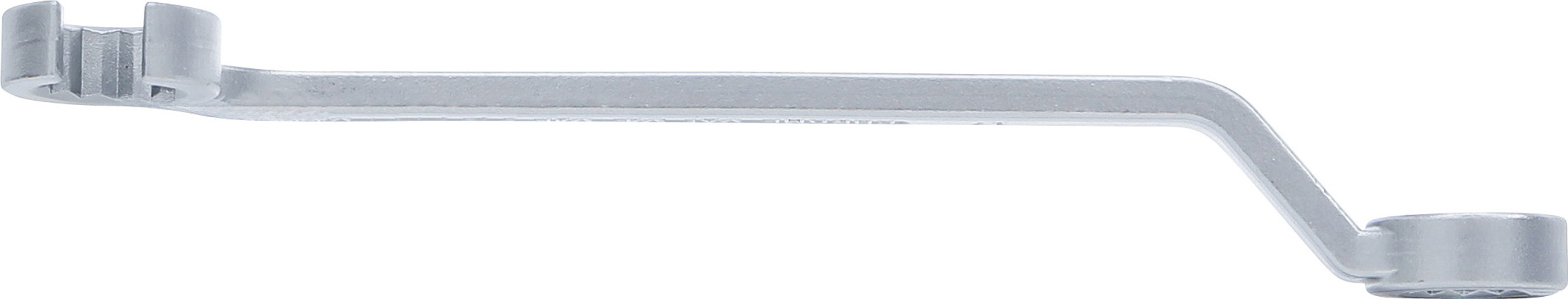 BGS Doppel-Ringschlüssel, offen | für Diesel-Einspritzleitungen | SW 17 mm