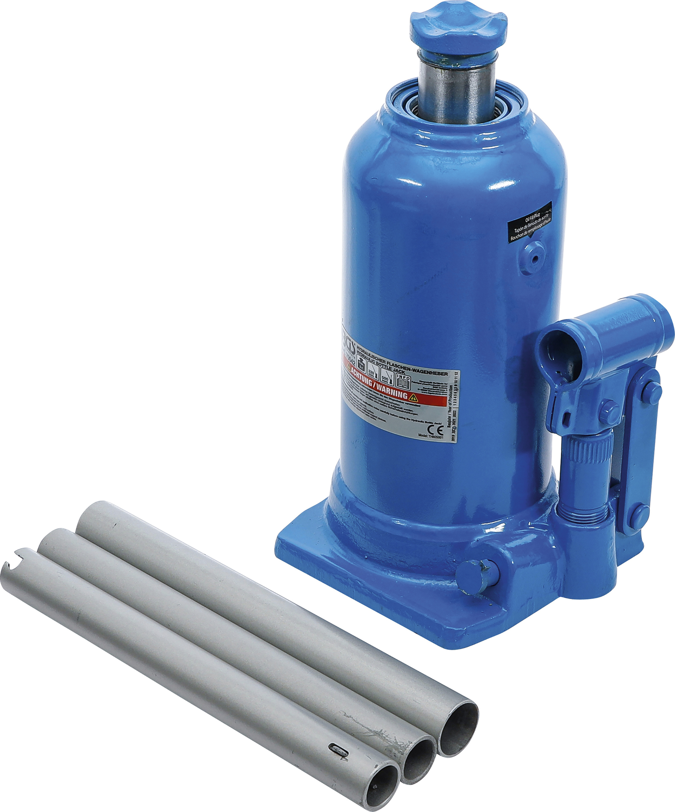 BGS Hydraulischer Flaschen-Wagenheber | mit Doppelkolben | 5 t
