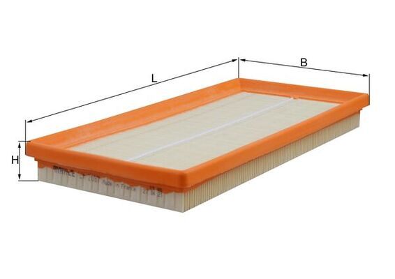 Luftfilter (Filterpatrone) passt zu: FIAT 500, 500 C, PANDA 1.4 10.06-