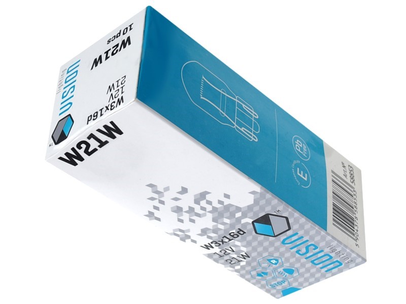 Vision Glühlampe Glassockel 12V 21W W21W W3X16D 10er Pack