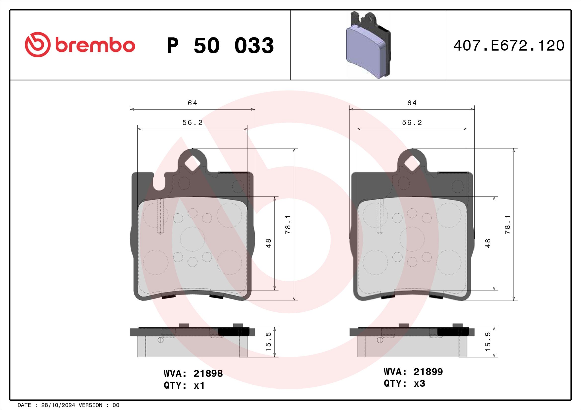 Bremsbelagsatz, Scheibenbremse