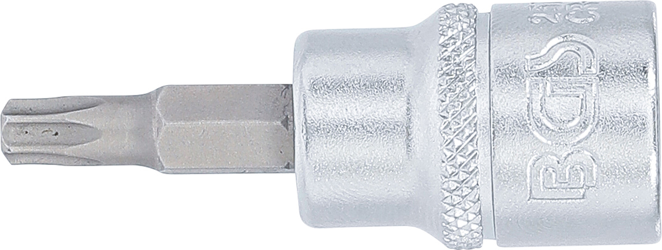 BGS Bit-Einsatz | Antrieb Innenvierkant 10 mm (3/8") | T-Profil (für Torx) mit Bohrung T27