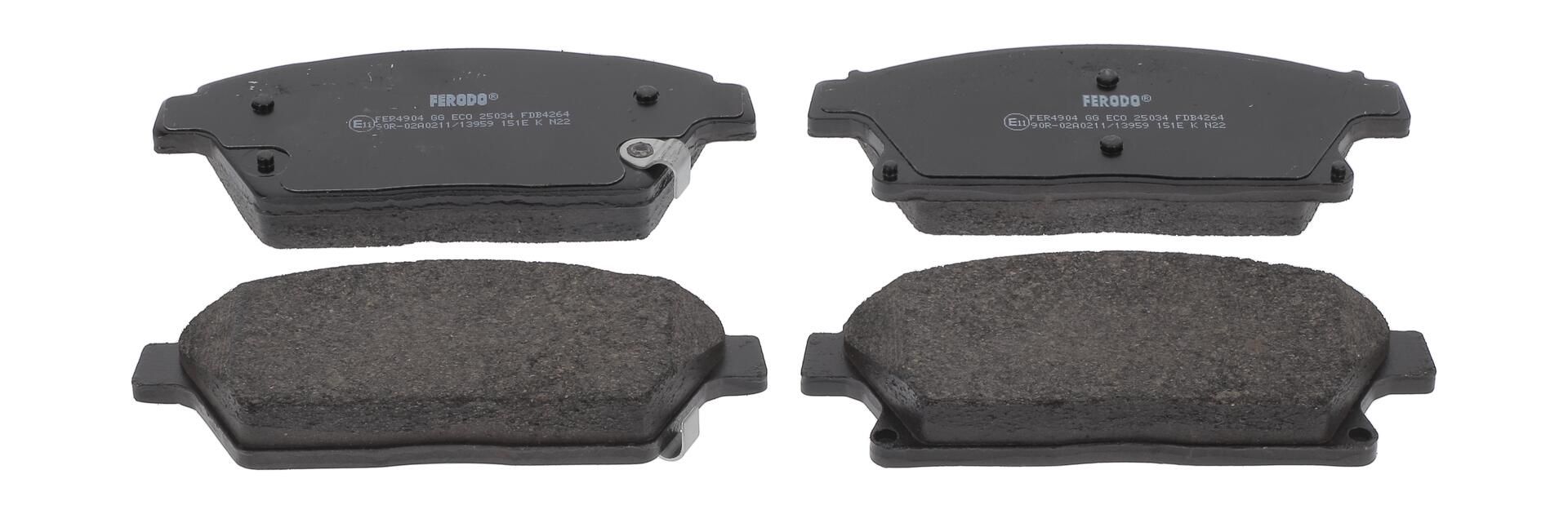 Bremsbelagsatz, Scheibenbremse