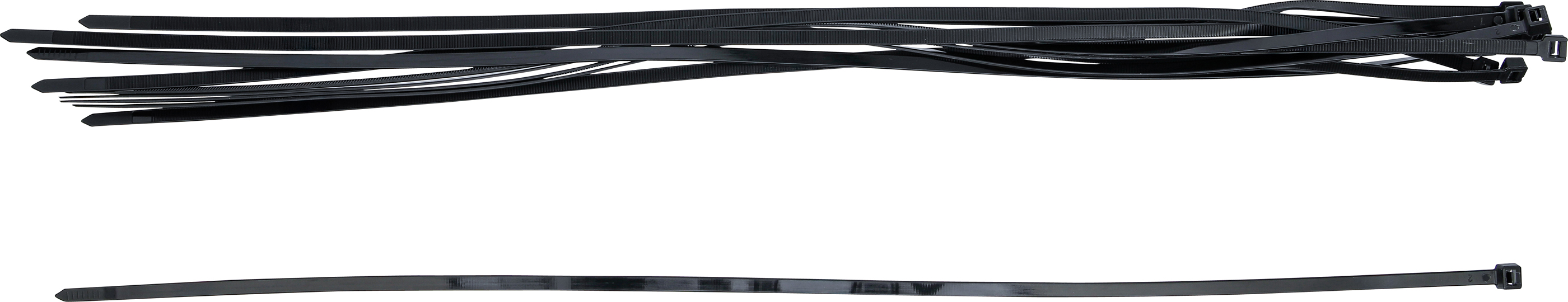 BGS Kabelbinder-Sortiment | schwarz | 8,0 x 700 mm | 10-tlg.