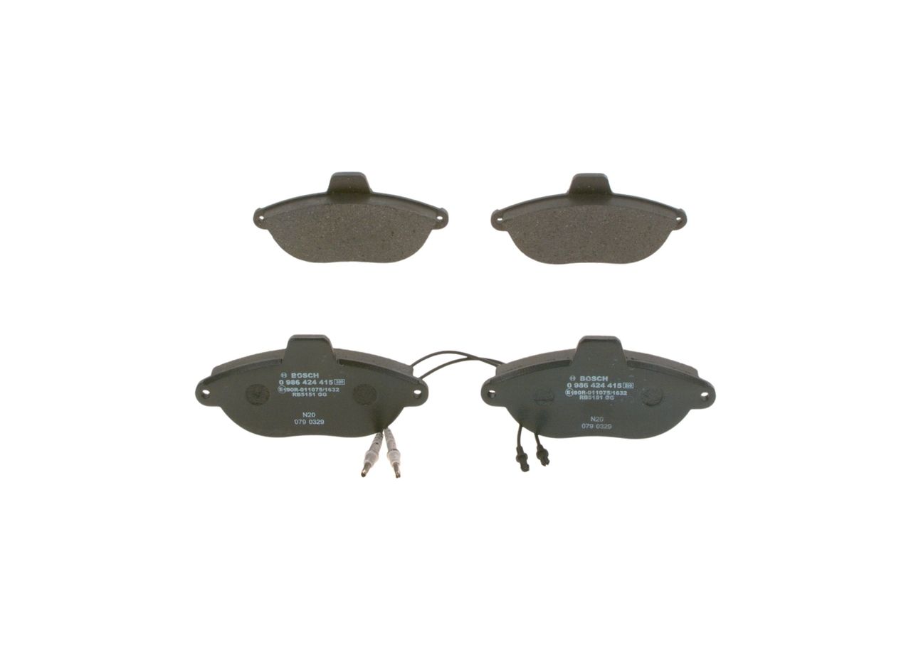 Bremsbelagsatz, Scheibenbremse