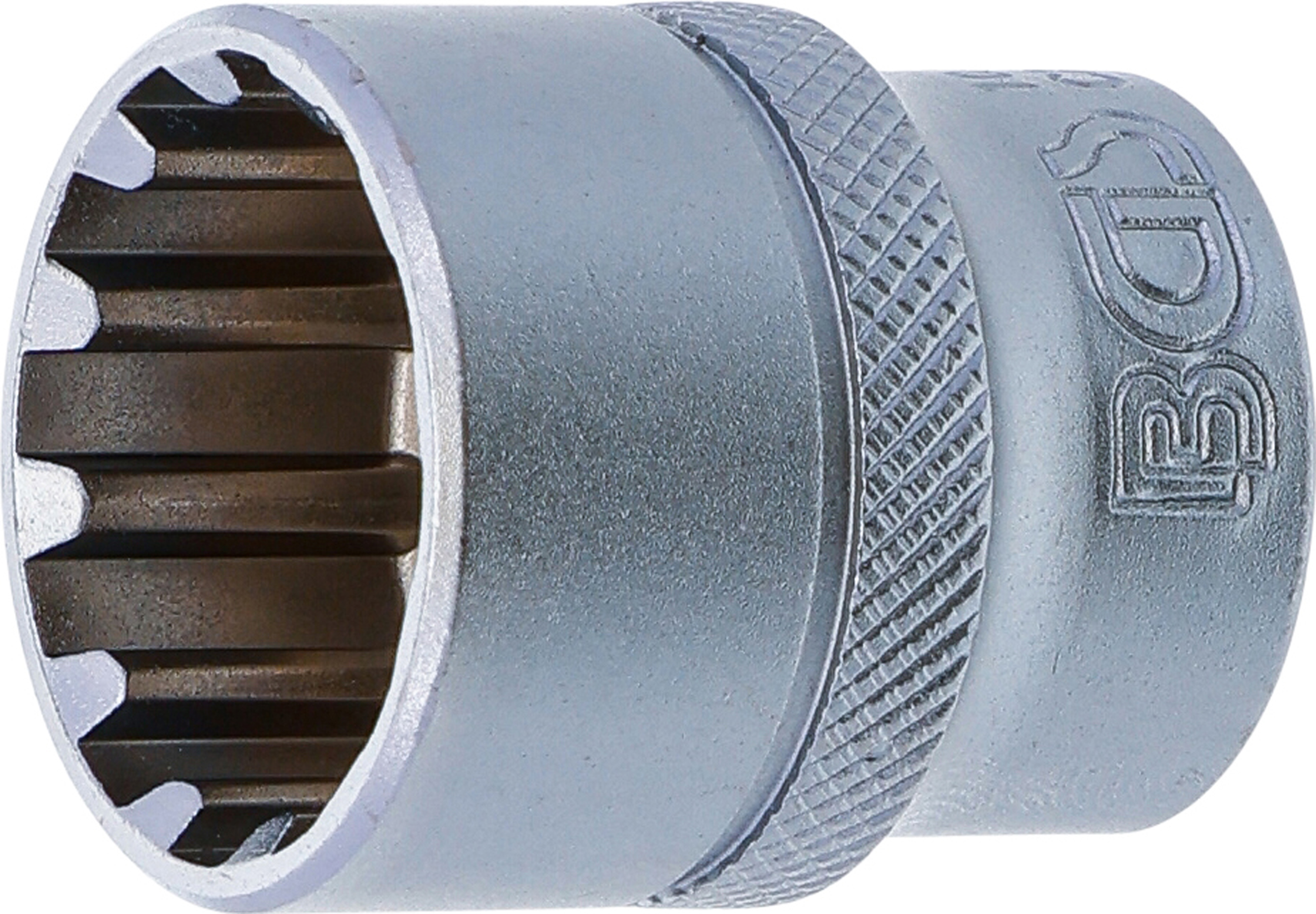 BGS Steckschlüssel-Einsatz Gear Lock | Antrieb Innenvierkant 10 mm (3/8") | SW 19 mm