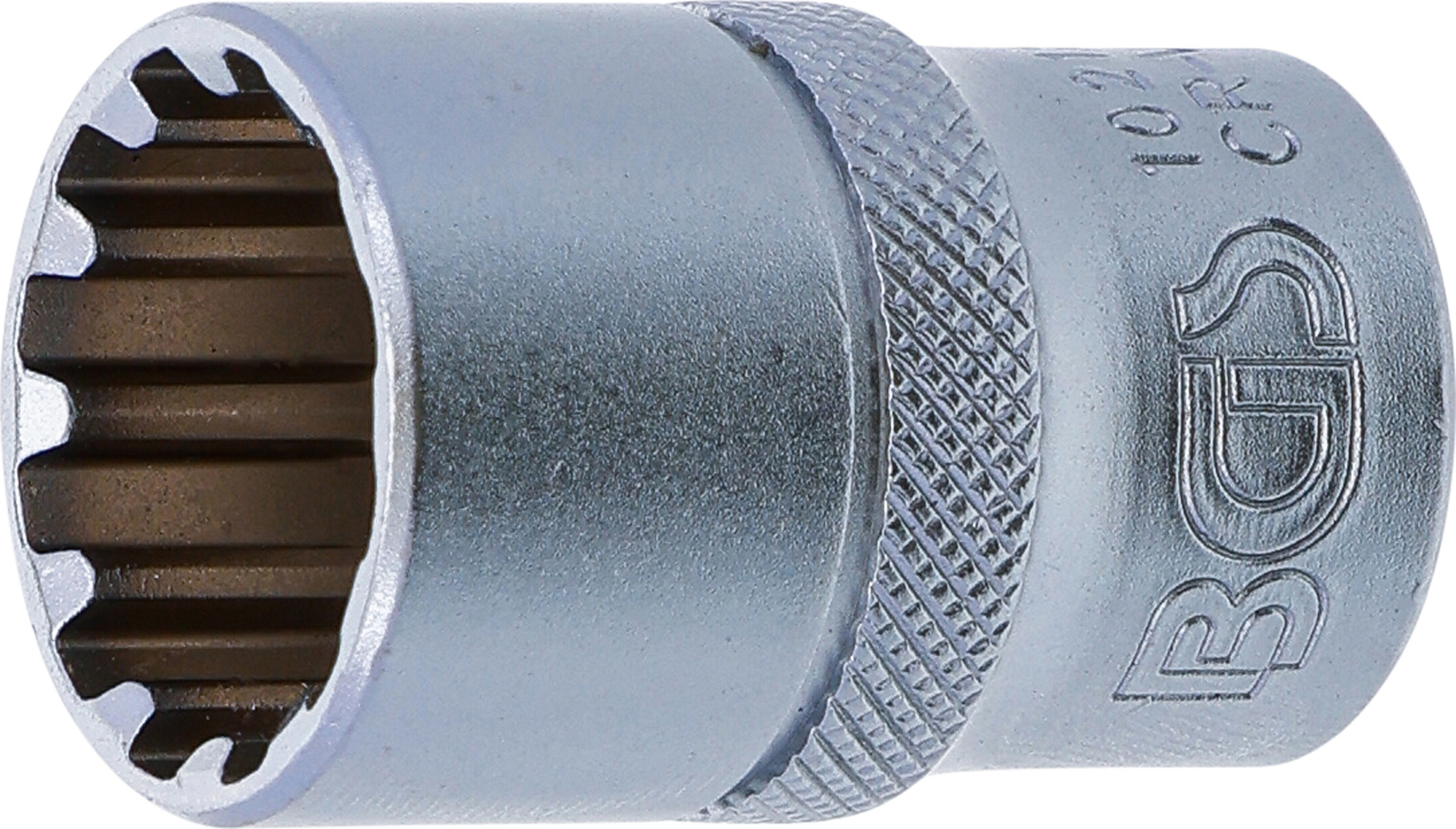 BGS Steckschlüssel-Einsatz Gear Lock | Antrieb Innenvierkant 12,5 mm (1/2") | SW 18 mm