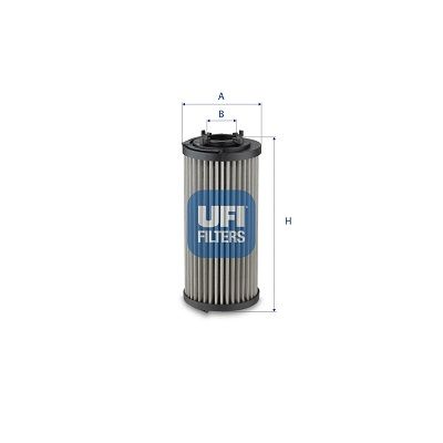 Filter, Arbeitshydraulik “UFI 211 mm, 99 mm, 40 mm”
