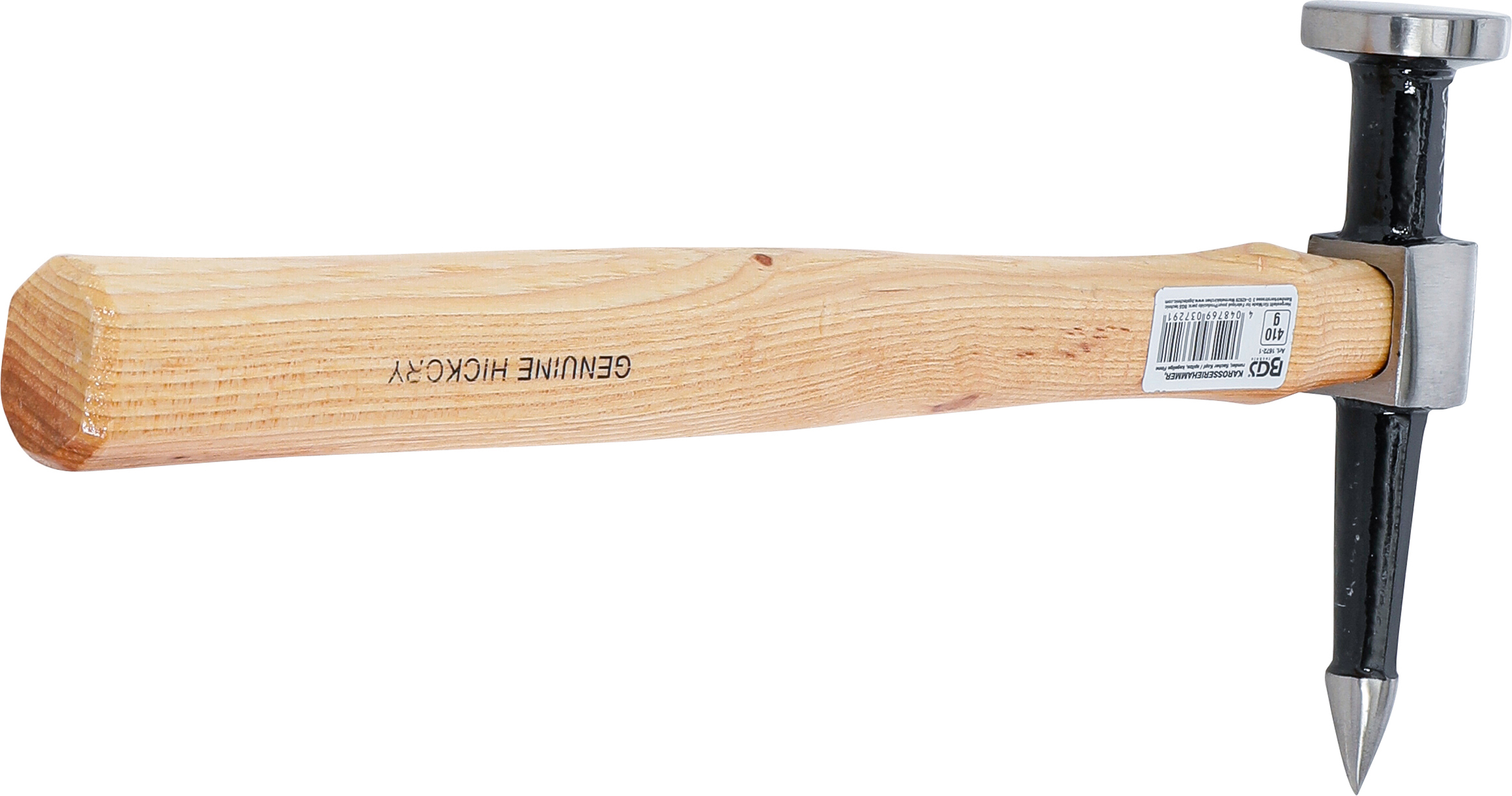 BGS Karosseriehammer | runder, flacher Kopf / spitze, kegelige Finne